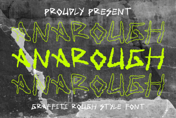 Anarough: A Bold Graffiti Font for Makers