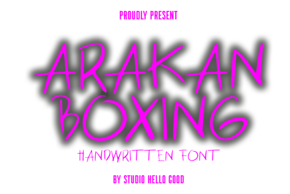 Arakan Boxing: A Bold Handwritten Font