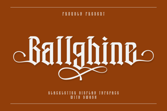 Ballghine: Bold Blackletter Font