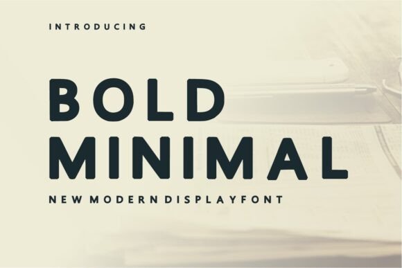 Bold Minimal Font for Creative Projects