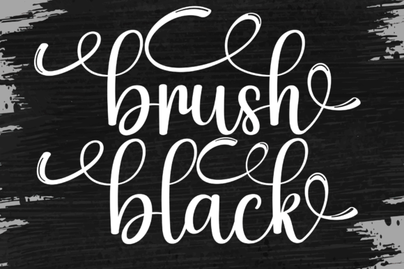 Brush Black Font for Creative Makers