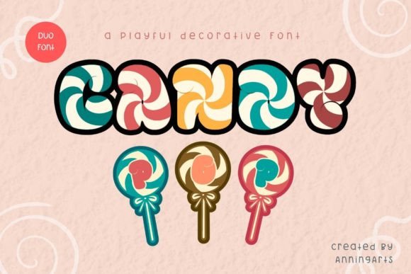 Candy Pop Duo: Playful Font for Creative Marketing