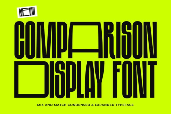 Comparison Display Font for Web Design