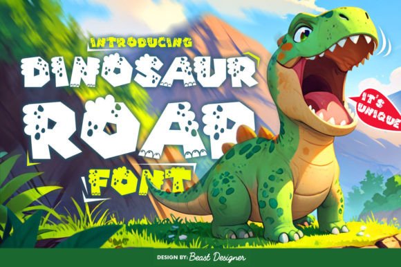Dinosaur Roar Font: Bold and Adventurous