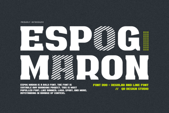 Espog Maron: A Bold Font for Web Design