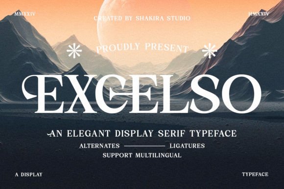 Excelso: A Luxurious Serif Font