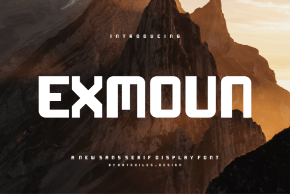 Exmoun: A Bold Font for Strong Branding