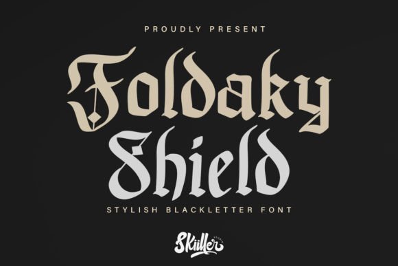 Foldaky Shield: A Bold Font for Business