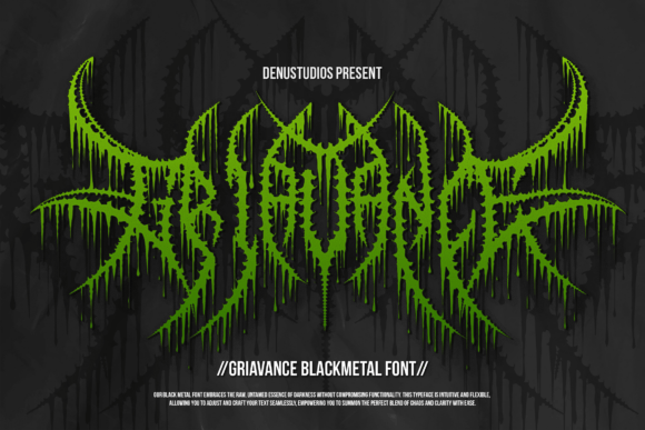 Grievance: A Bold Blackletter Font for Rebellious Branding