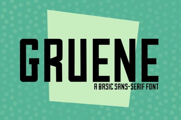 Gruene Font: Bold & Beautiful for Craft Creations