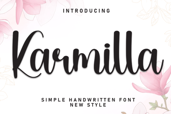 Karmilla: A Bold Handwritten Font