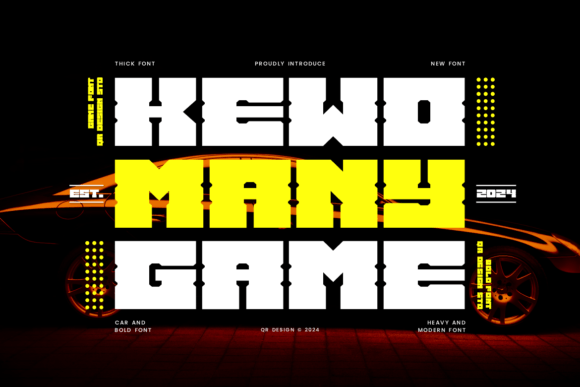 Kewomany Game: A Bold Decorative Font
