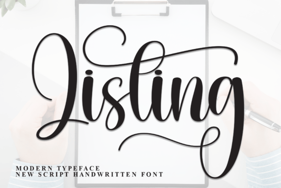 Listing: A Charming Script Font