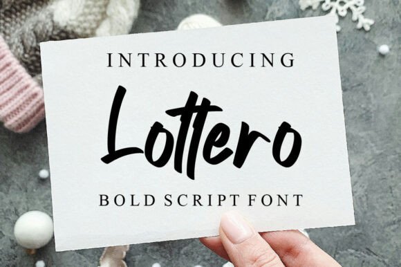 Lottero: A Bold Script Font for Creative Campaigns