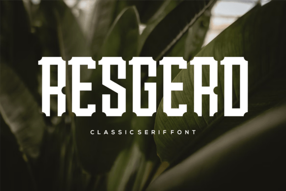 Resgerd: A Bold Slab Serif Font