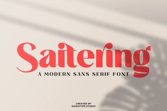Saitering: A Font for Business Brilliance