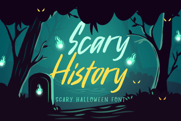 Scary History Font for Halloween Branding