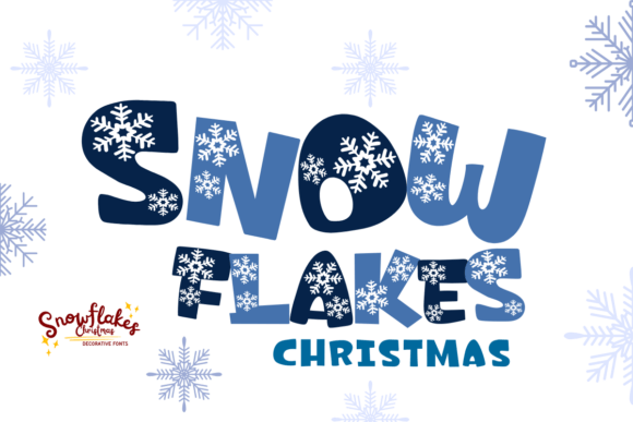Snowflakes Christmas Font