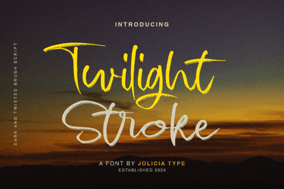 Twilight Stroke: A Bold Script for Creative Brands