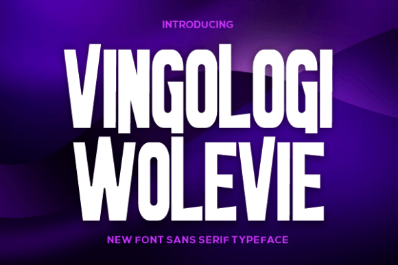 Vingologi Wolevie Font for Creative Projects